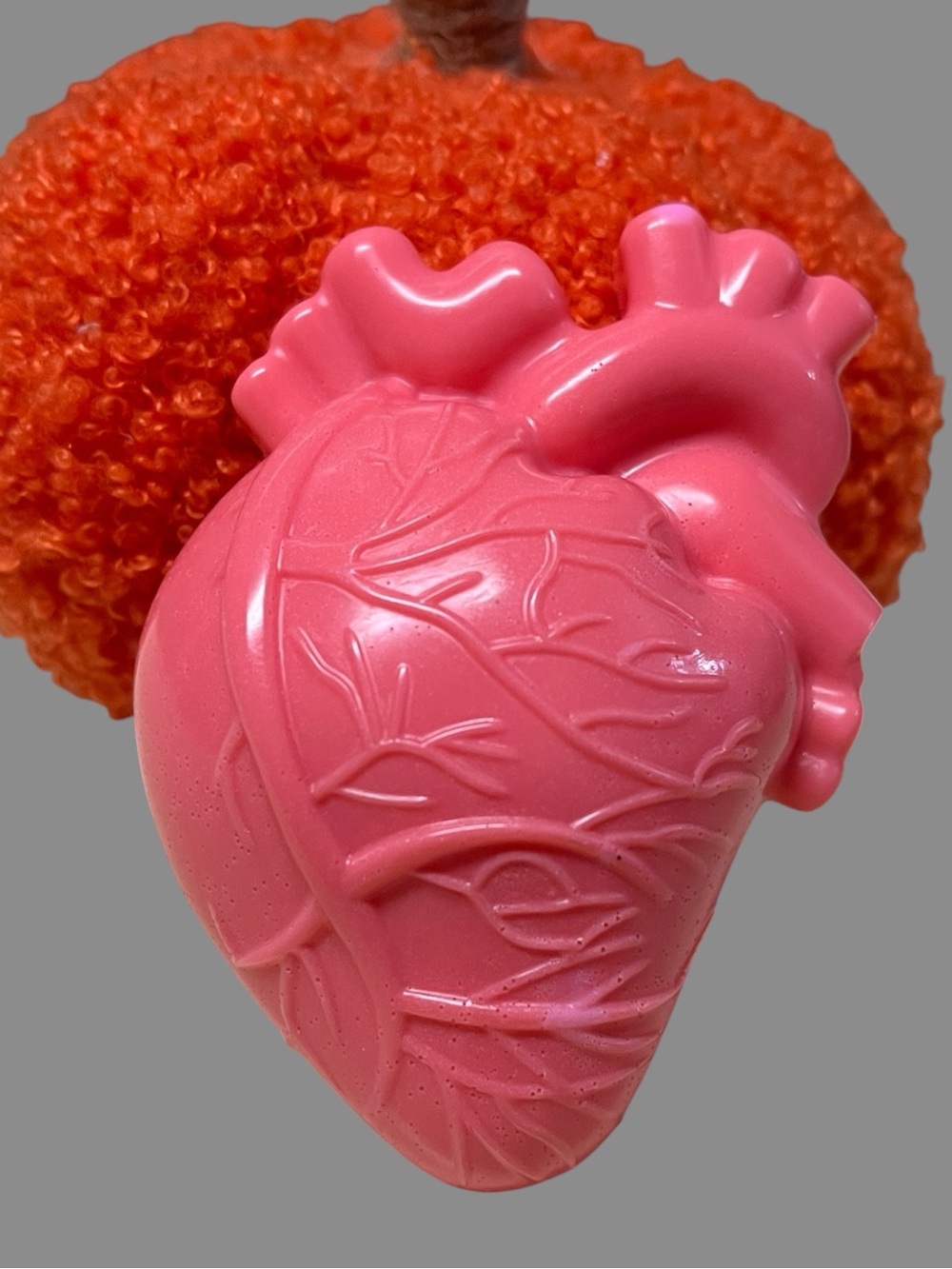 Real heart shaped soap bar